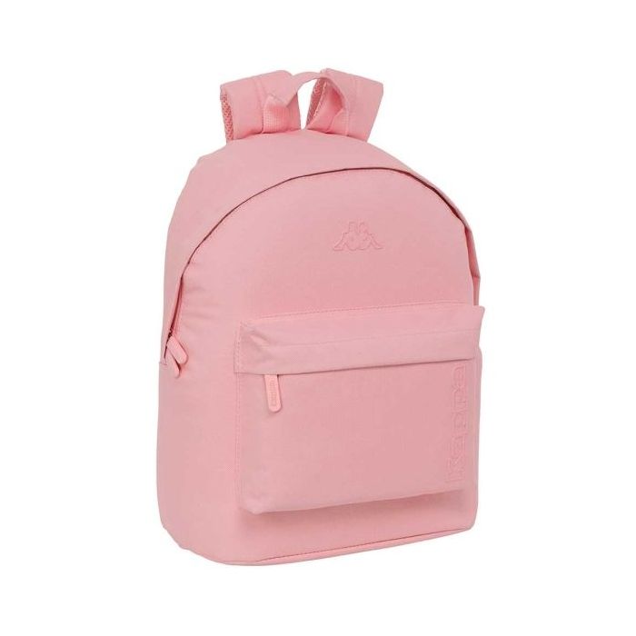 Safta Kappa Basics Mochila para Portatil hasta 14.1" - Interior Acolchado - Bolsillo para Tablet - Tirador Doble - Hombreras Ergonomicas - 20L - 310x160x410mm - Color Rosa