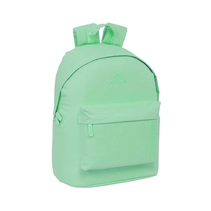 Safta Kappa Basics Mochila para Portatil hasta 14.1" - Bolsillo para Tablet - Tirador Doble - Hombreras Ergonomicas - Espalda Transpirable - 20L - 310x160x410mm - Color Menta