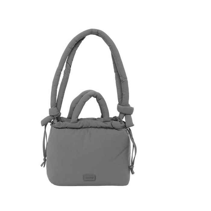 Safta Moos Capsula Grey Bolso - Cierre de Iman - Cremallera - Cierre con Cordones - Asas Acolchadas - 6.34L - 240x110x240mm - Color Gris