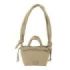 Safta Moos Capsula Bolso Compacto - Cierre de Iman - Cremallera - Cierre con Cordones - Asas Acolchadas - 2.56L - Estilo Moderno - 160x100x160mm - Color Beige