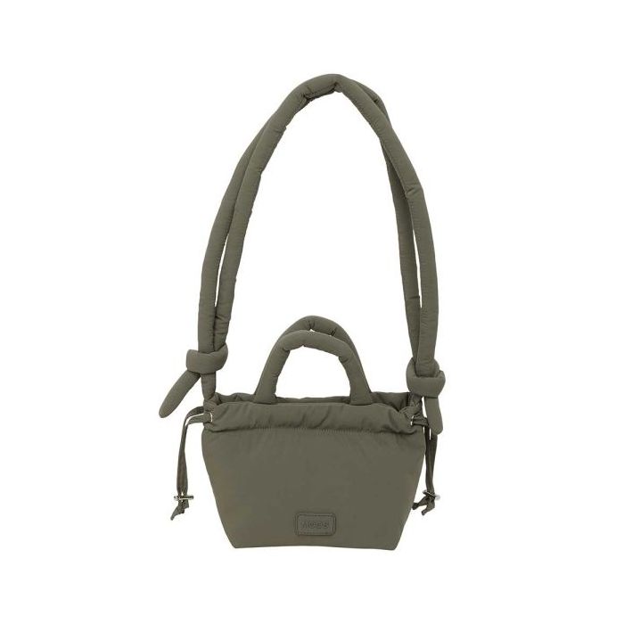 Safta Moos Capsula Bolso Compacto - Cierre de Iman - Cremallera - Cierre con Cordones - Asas Acolchadas - 2.56L - 160x100x160mm - Color Verde
