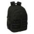 Safta Mochila para Portatil hasta 15.6" - Cremalleras Bidireccionales - Bolsillo Frontal - Antirrobo - Hombreras Ergonomicas - Cintas Ajustables - 23.46L - 340x150x460mm - Color Negro