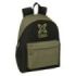 Safta Munich West Mochila para Portatil hasta 14.1" - Portabotellas - Tirador Doble - Hombreras Ergonomicas - Espalda Acolchada - Asa Superior - 310x130x430mm - Color Negro y Verde