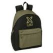 Safta Munich West Mochila para Portatil hasta 14.1" - Portabotellas - Tirador Doble - Hombreras Ergonomicas - Espalda Acolchada - Asa Superior - 310x130x430mm - Color Negro y Verde