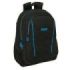 Safta Munich Road Mochila Adaptable a Carro - Portabotellas - Dos Compartimentos Grandes - Tirador Doble - Hombreras Ergonomicas - Asa de Mano Superior - 23L - 320x160x440mm - Color Negro