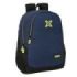 Safta Munich Track Mochila Adaptable a Carro - Portabotellas - Dos Compartimentos Grandes - Tirador Doble - Hombreras Ergonomicas - Asa de Mano - 23L - 320x160x440mm - Color Azul Marino