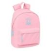 Safta Benetton Basics Mochila para Portatil hasta 14.1" - Bolsillo para Tablet - Bolsillo Trasero - Tirador Doble - Asa Superior - 20L - 310x160x410mm - Color Rosa Pastel