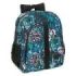 Safta Graffiti Go Mochila - Adaptable a Carro - Bolsillos Laterales - Doble Tirador - Hombreras Acolchadas - Asa Superior - Gran Capacidad - 320x120x380mm - Color Azul Oscuro