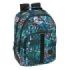 Safta Graffiti Go Mochila con 2 Compartimentos - Antirozaduras - Adaptable a Carro - Bolsillo Frontal - Portabotellas - Tirador Doble - Hombreras Acolchadas - 20L - 320x150x420mm - Color Azul Oscuro