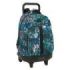 Safta Graffiti Go Mochila con Carro - Extraible - Bolsillo Frontal - Portabotellas - Tirador Doble - Hombreras Acolchadas - Tarjeta ID - Bandeja PVC - 33L - 330x220x450mm - Color Azul Oscuro