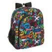 Safta Graffiti Colors Mochila - Adaptable a Carro - Bolsillos Laterales - Doble Tirador - Hombreras Acolchadas - Bolsillo Frontal - Asa Superior - 15L - 320x120x380mm - Multicolor