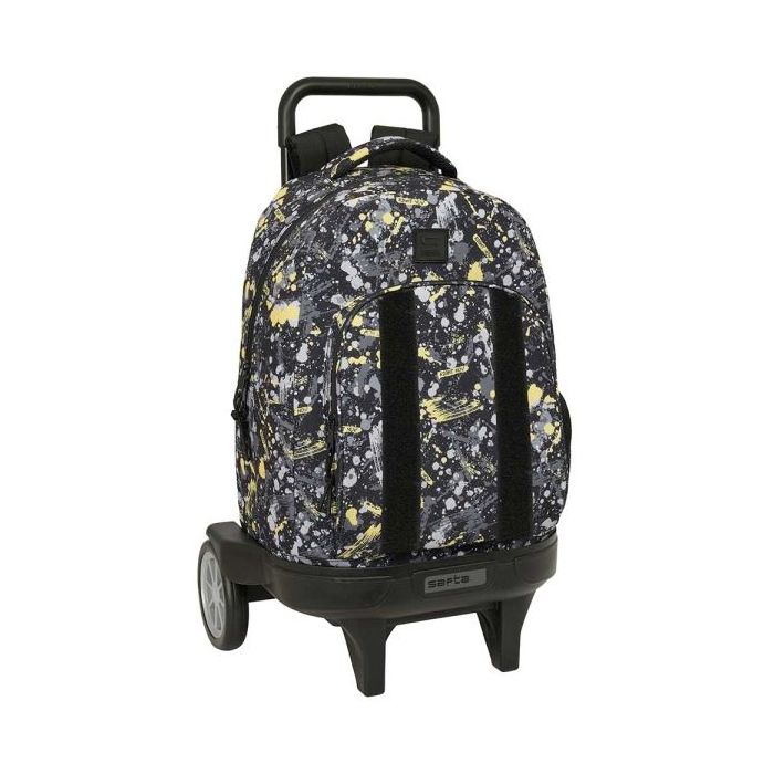 Safta Graffiti Splash Mochila con Carro - Extraible - Bolsillo Frontal - Portabotellas - Tirador Doble - Hombreras Acolchadas - Tarjeta ID - Ruedas Antivibracion - 330x220x450mm - Multicolor