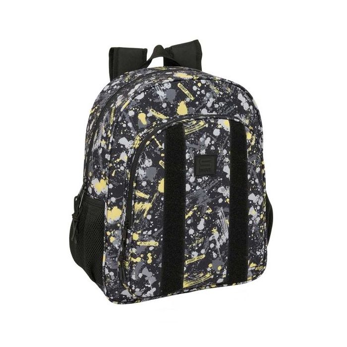 Safta Graffiti Splash Mochila - Adaptable a Carro - Bolsillos Laterales - Doble Tirador - Ergonomia Acolchada - Bolsillo Frontal - Asa Superior - 15L - 320x120x380mm - Multicolor