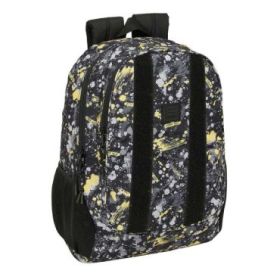 Safta Graffiti Splash Mochila Adaptable a Carro - Portabotellas - Dos Compartimentos Grandes - Tirador Doble - Hombreras Ergonomicas y Acolchadas - Asa de Mano - 23L - 320x160x440mm - Multicolor