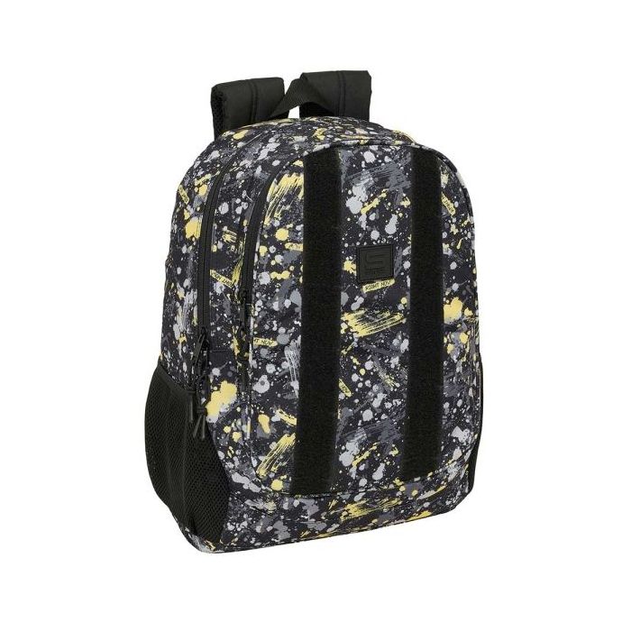 Safta Graffiti Splash Mochila Adaptable a Carro - Portabotellas - Dos Compartimentos Grandes - Tirador Doble - Hombreras Ergonomicas y Acolchadas - Asa de Mano - 23L - 320x160x440mm - Multicolor
