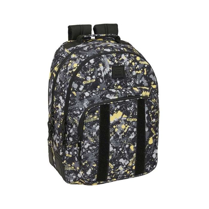 Safta Graffiti Splash Mochila con 2 Compartimentos - Antirozaduras - Adaptable a Carro - Bolsillo Frontal - Portabotellas - Tirador Doble - Hombreras Ergonomicas - 320x150x420mm - Multicolor