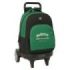 Safta Blackfit8 Varsity Mochila con Carro - Bolsillo Frontal - Ruedas Antivibracion - Hombreras Acolchadas - Portabotellas - Mochila Extraible - 33L - 330x220x450mm - Color Negro y Verde