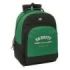 Safta Blackfit8 Varsity Mochila Adaptable a Carro - Tirador Doble - Bolsillo Frontal - Hombreras Ergonomicas - Espalda Acolchada - Asa Forrada - 20.10L - 320x150x420mm - Color Negro y Verde