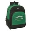 Safta Blackfit8 Varsity Mochila Adaptable a Carro - Tirador Doble - Bolsillo Frontal - Hombreras Ergonomicas - Espalda Acolchada - Asa Forrada - 20.10L - 320x150x420mm - Color Negro y Verde