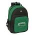 Safta Blackfit8 Varsity Mochila con 2 Compartimentos - Antirozaduras - Adaptable a Carro - Portabotellas - Tirador Doble - Hombreras Ergonomicas - 320x150x420mm - Color Negro y Verde