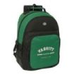 Safta Blackfit8 Varsity Mochila con 2 Compartimentos - Antirozaduras - Adaptable a Carro - Portabotellas - Tirador Doble - Hombreras Ergonomicas - 320x150x420mm - Color Negro y Verde