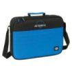 Safta Blackfit8 Underground Maletin con Cremallera - Bandolera Ajustable - Asa Forrada - Doble Tirador - Fondo Semirigido - 6L - 380x60x280mm - Color Negro y Azul