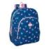 Safta Blackfit8 Mariposas Mochila Adaptable a Carro - Bolsillos Laterales - Doble Tirador - Ergonomia Acolchada - Asa Superior - 19L - 330x140x420mm - Color Azul Marino