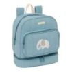 Safta Elefante Mochila Guarderia - Isotermica - Asas de Mano - Adapatable a Carro - Tarjeta de Identificacion - 7.25L - 220x100x270mm - Color Azul