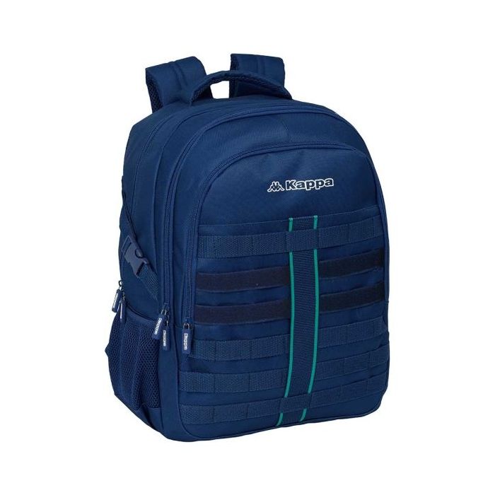 Safta Kappa Marino Mochila para Portatil hasta 15.6" - Bolsillo Antirrobo - Ergonomica - Cinta para Maleta - 23.46L - 340x150x460mm - Color Azul Marino