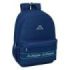 Safta Kappa Marino Mochila Adaptable a Carro - Bolsillos Laterales - Doble Tirador en Cremallera - Ergonomia Acolchada - Asa Superior - 19L - 300x140x460mm - Color Azul Marino