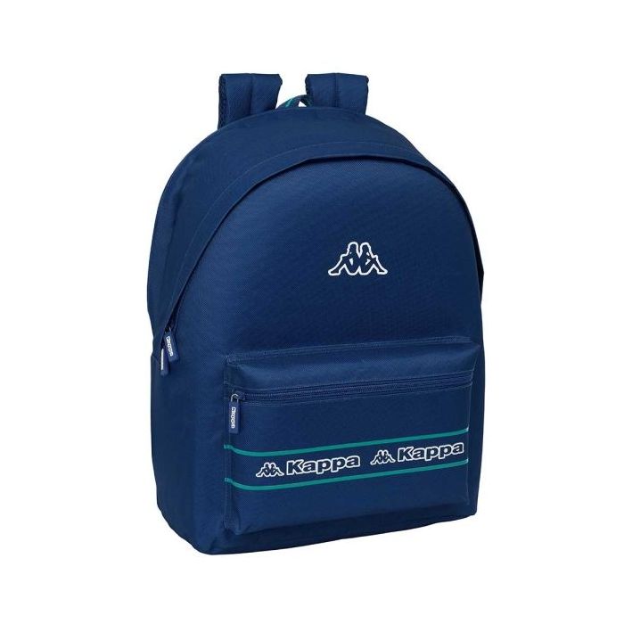 Safta Kappa Marino Mochila para Portatil hasta 15.6" - Conector USB - Base Acolchada - Tirador Doble - Hombreras Ergonomicas - Asa Superior - 24.55 L - 310x180x440mm - Color Azul Marino