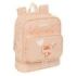 Safta Flores Mochila Guarderia - Isotermica - Tarjeta de Identificacion - Asa de Mano Superior - Compatible con Carrito - 7.25L - 220x100x270mm - Color Melocoton
