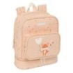 Safta Flores Mochila Guarderia - Isotermica - Tarjeta de Identificacion - Asa de Mano Superior - Compatible con Carrito - 7.25L - 220x100x270mm - Color Melocoton