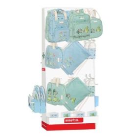 Safta Expositor con 10 Ganchos para Mochilas - Carton Reciclado - Estructura Robusta - Facil de Colocar - Presentacion Visual Atractiva - 650x280x1580mm - Colores Surtidos