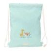 Safta Pandi Saco Plano - Bolsillo con Cremallera - Cierre con Cordones - 3L - 260x10x340mm - Color Menta