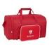 Safta Sevilla FC Bolsa de Deporte - Bandolera Ajustable - Bolsillo Frontal - Tacos Protectores en Base - Fondo Extraible - Resistente al Agua - 33L - 470x270x260mm - Color Rojo
