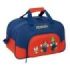 Safta Super Mario Mamma Mia Bolsa de Deporte - Bolsillo Frontal - Bandolera Ajustable - Tirador Doble - Tacos en Base - Fondo Semirigido - 22L - 400x230x240mm - Color Rojo y Azul