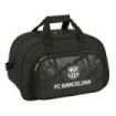 Safta F.C.Barcelona Bolsa de Deporte - Bolsillo Frontal - Bandolera Ajustable - Asa Forrada - Tirador Doble - Tacos Proteccion Base - Fondo Interior Semirigido - 22L - 400x230x240mm - Color Negro