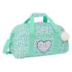 Safta Cuore Bolsa de Deporte - Bolsillo Frontal - Bandolera Ajustable - Asa Forrada - Tirador Doble - Tacos de Proteccion en Base - Fondo Interior Semirigido - 26L - 500x200x260mm - Color Turquesa