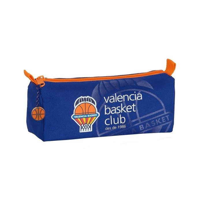 Safta Valencia Basket Portatodo - Cremallera - 1.2L - 210x70x80mm - Color Azul Oscuro