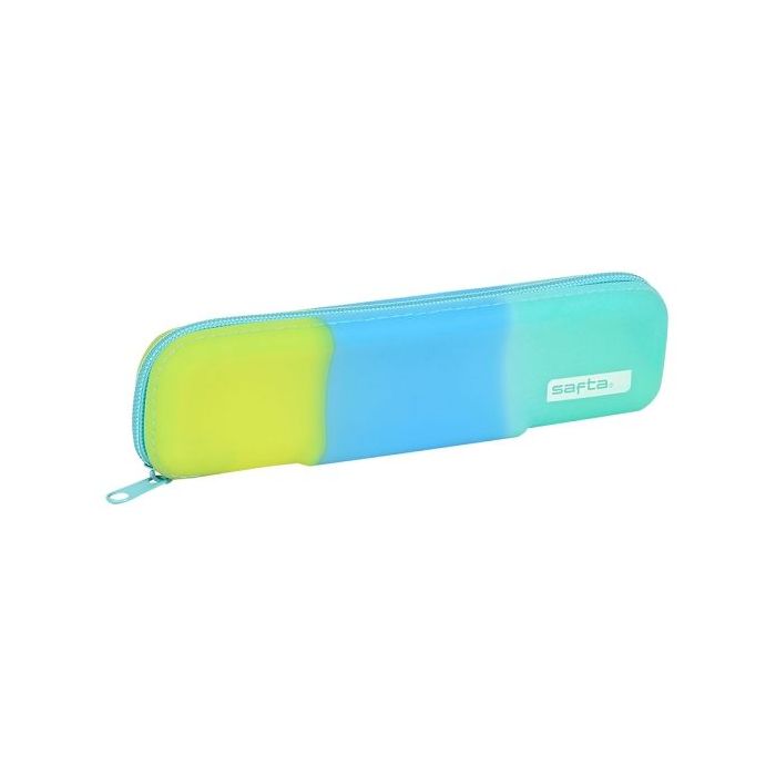 Safta Portatodo - Cremallera - Silicona - Capacidad de 0.25L - 200x20x55mm - Multicolor