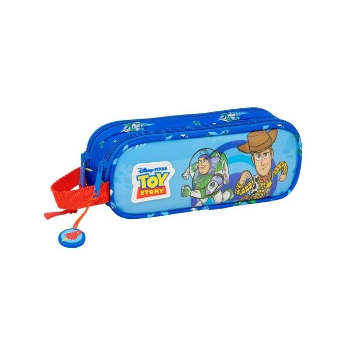 Safta Toy Story Good Vibes Portatodo - Cremallera - Asa Lateral - 1L - 210x60x80mm - Color Azul