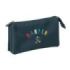 Safta Harper and Neyer Portatodo - 3 Compartimentos con Cremalleras - Bolsillo Interior - 0.6L - 220x30x120mm - Color Azul Marino