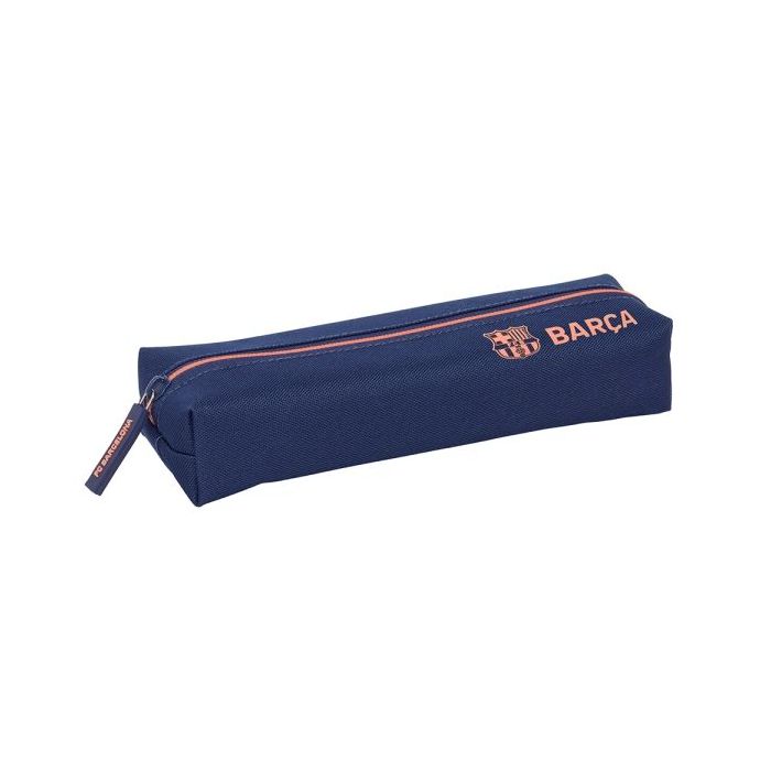 Safta F.C.Barcelona 2ª Equipacion Portatodo - Cremallera - Goma Elastica - 0.53L - 220x70x40mm - Color Azul Marino