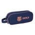 Safta F.C.Barcelona 2ª Equipacion Portatodo - 2 Compartimentos con Cremalleras - Asa Lateral - 1L - 210x60x80mm - Color Azul Marino