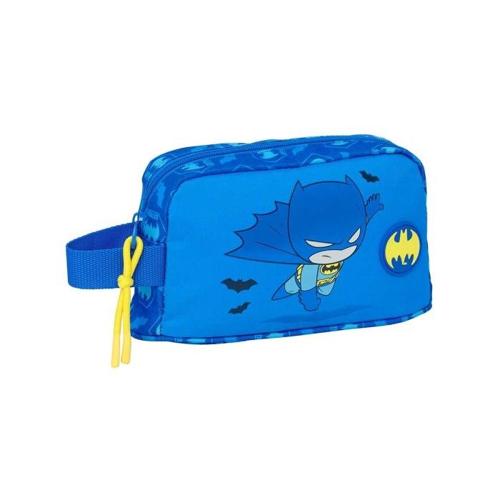 Safta Batman Preescolar Portadesayunos Termico de 1.7L - Interior Forrado en Aluminio - 215x65x120mm - Color Azul