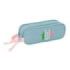 Safta Wicked Portatodo - 2 Compartimentos con Cremalleras - 1L - Asa Lateral - 210x60x80mm - Color Turquesa