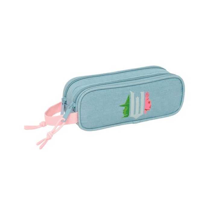 Safta Wicked Portatodo - 2 Compartimentos con Cremalleras - 1L - Asa Lateral - 210x60x80mm - Color Turquesa