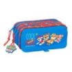 Safta Paw Patrol Cool Portatodo - 3 Compartimentos con Cremalleras - Bolsillo Frontal - Cinta Adaptable - 1.72L - 215x80x100mm - Color Azul