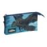 Safta Como Entrenar a Tu Dragon Portatodo - 3 Compartimentos con Cremalleras - Bolsillo Interior - 0.6L - 220x30x120mm - Color Azul Marino